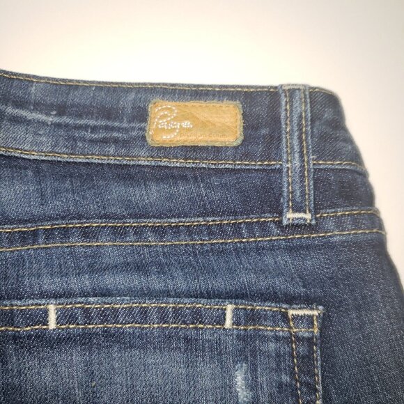Paige Jeans Women’s Size 25 Skyline Skinny Dark Wash Stretch Distressed Citycore - Picture 14 of 16